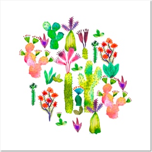 Cacti Succulents Garden Posters and Art